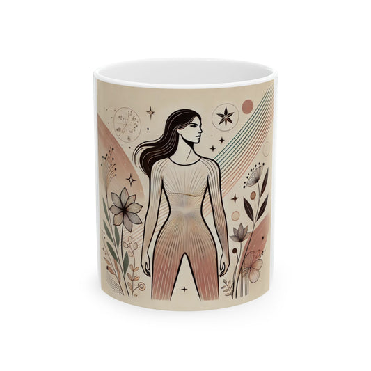 Ballet-Inspired Ceramic Mug with Inspiring Quote